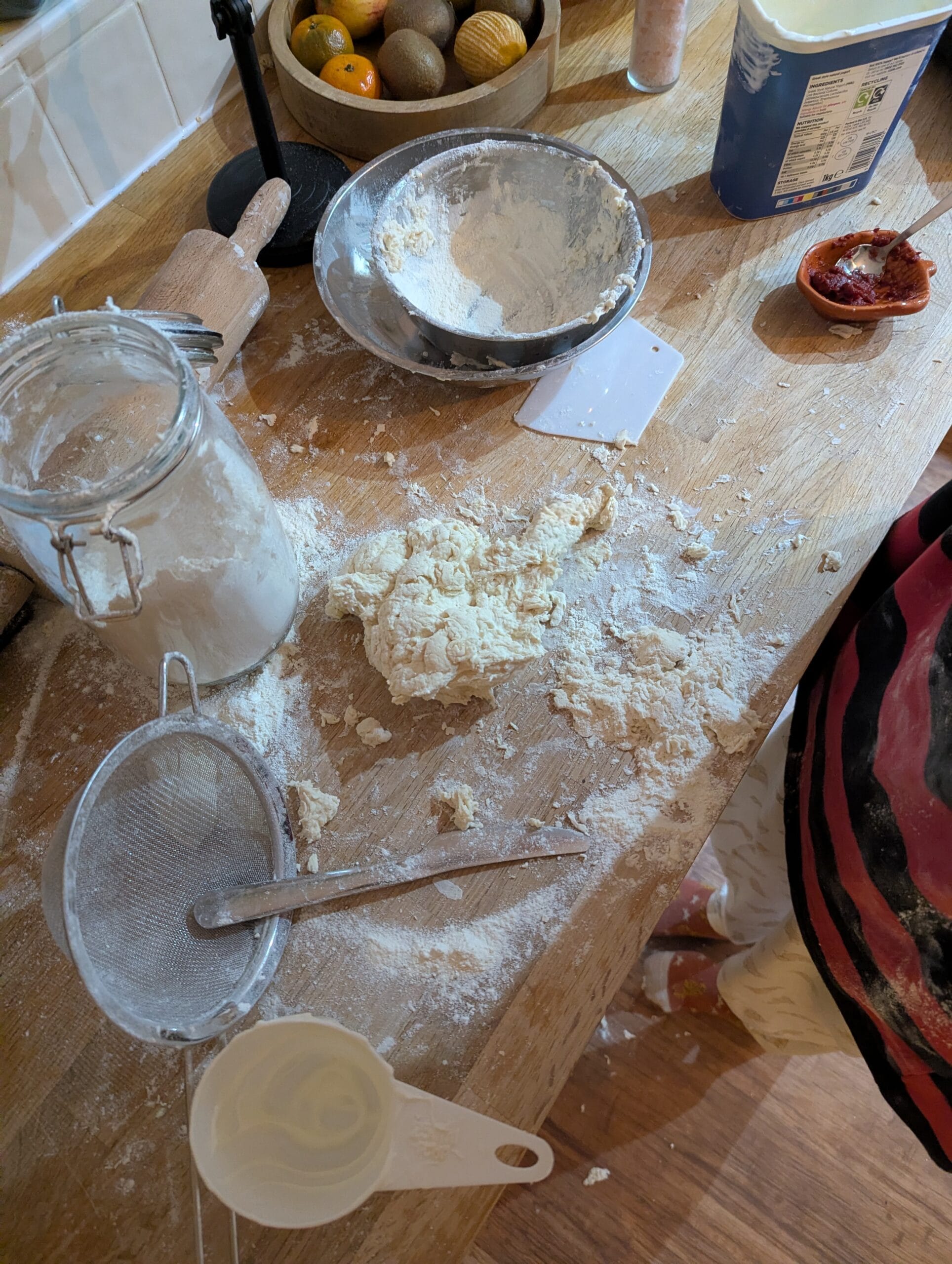 Child cooking in the kitchen, simple cooking with children