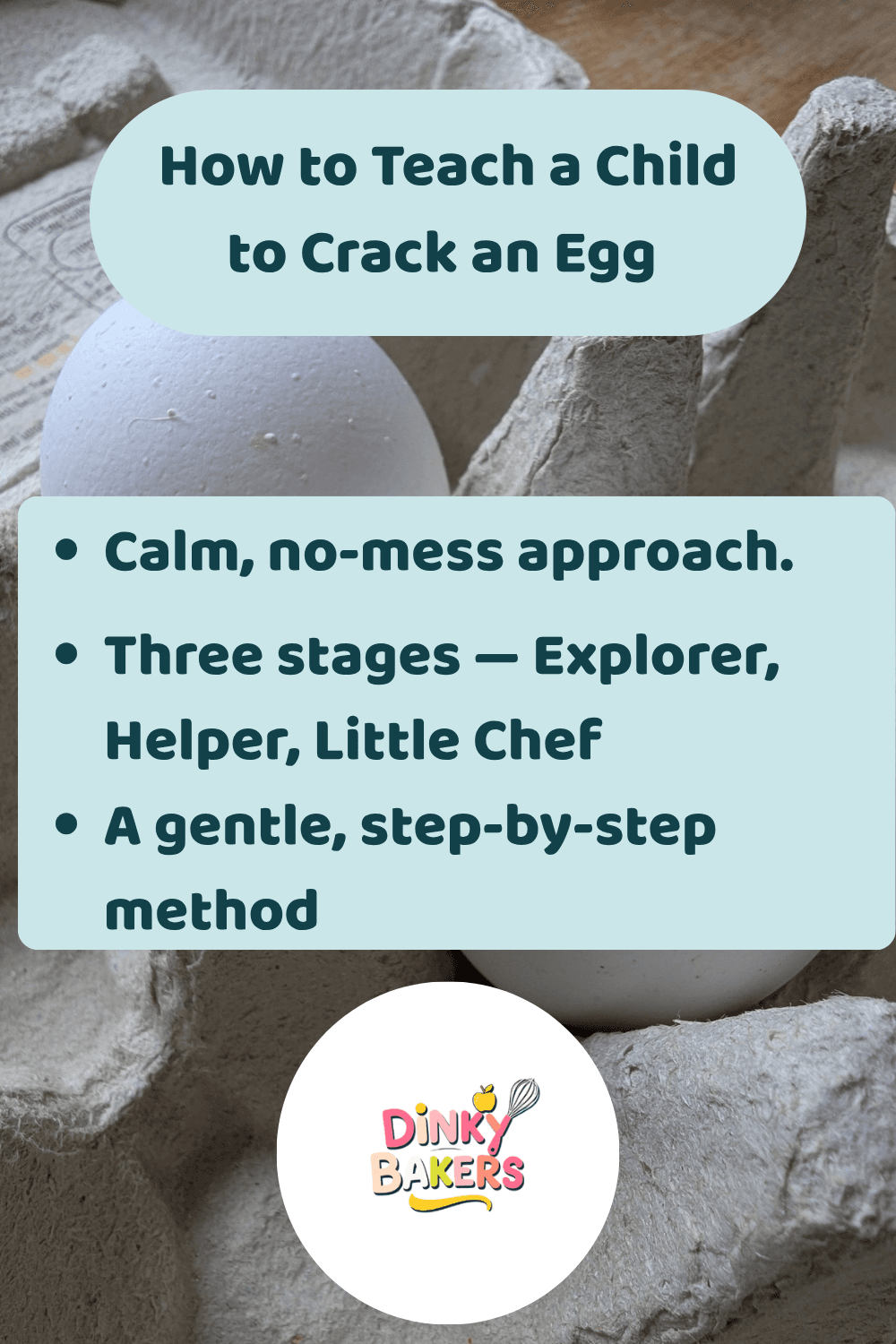 How to teach your child to crack an egg — Dinky Bakers