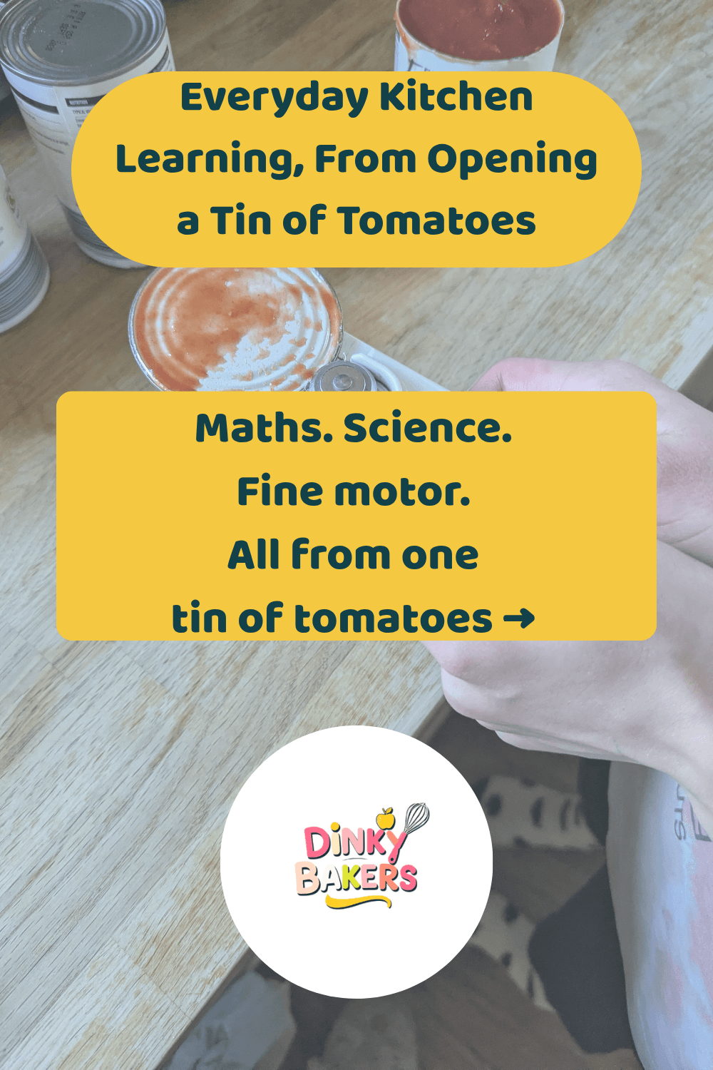 What a tin of tomatoes taught my daughter — Dinky Bakers